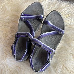 Excellent Condition MERRELL Women's All Out Blaze Web Sandals, Astral Aura